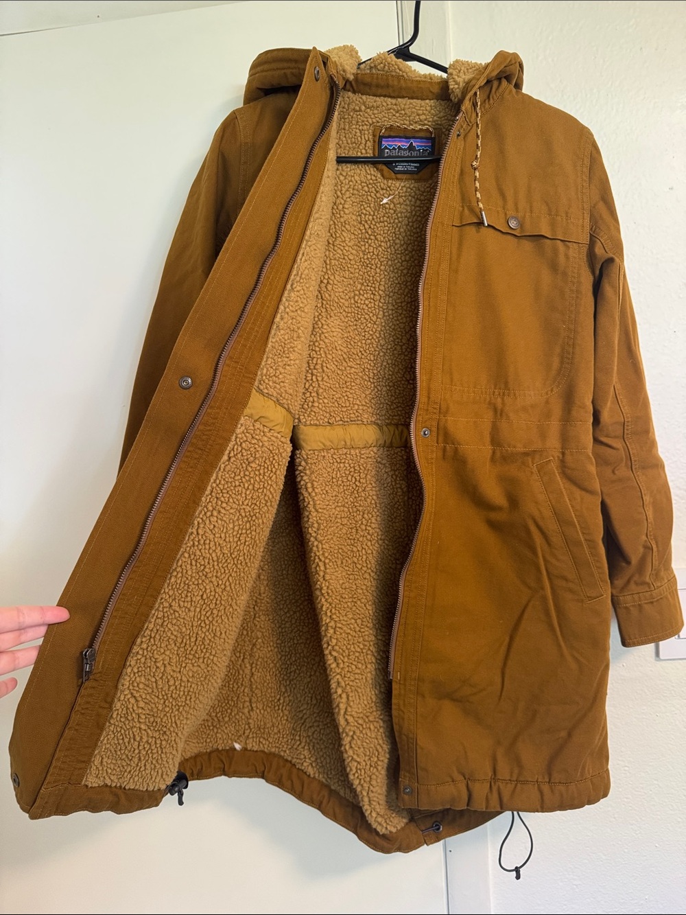 Patagonia Women's Insulated Prairie Dawn Parka Small Bence Brown - Picture 4 of 8